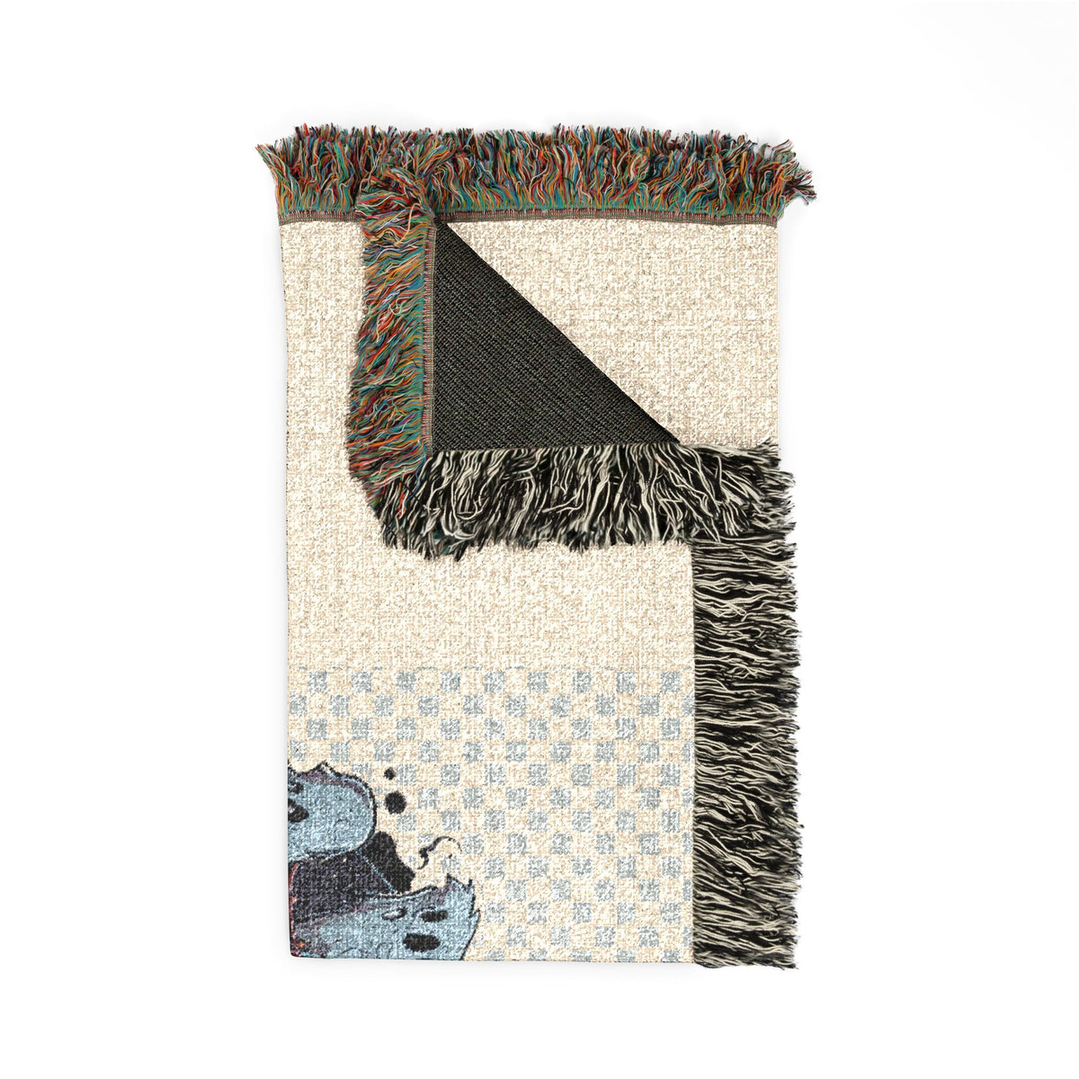Halloween Jack-o'-Lantern Woven Blanket — Spooky Autumn Throw for Fall Décor